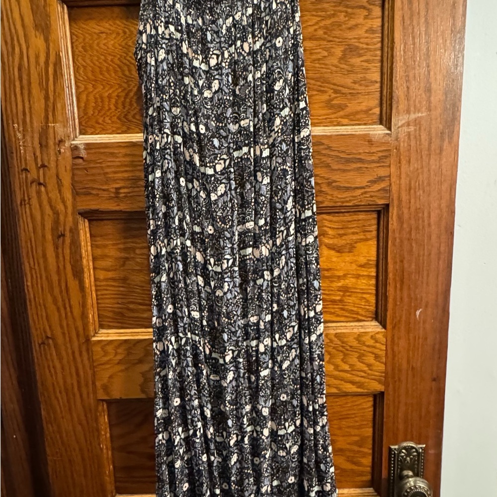 Wallflower Black and White Pleated Maxi Skirt